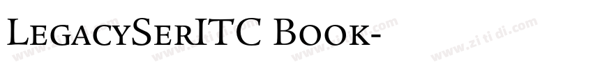 LegacySerITC Book字体转换